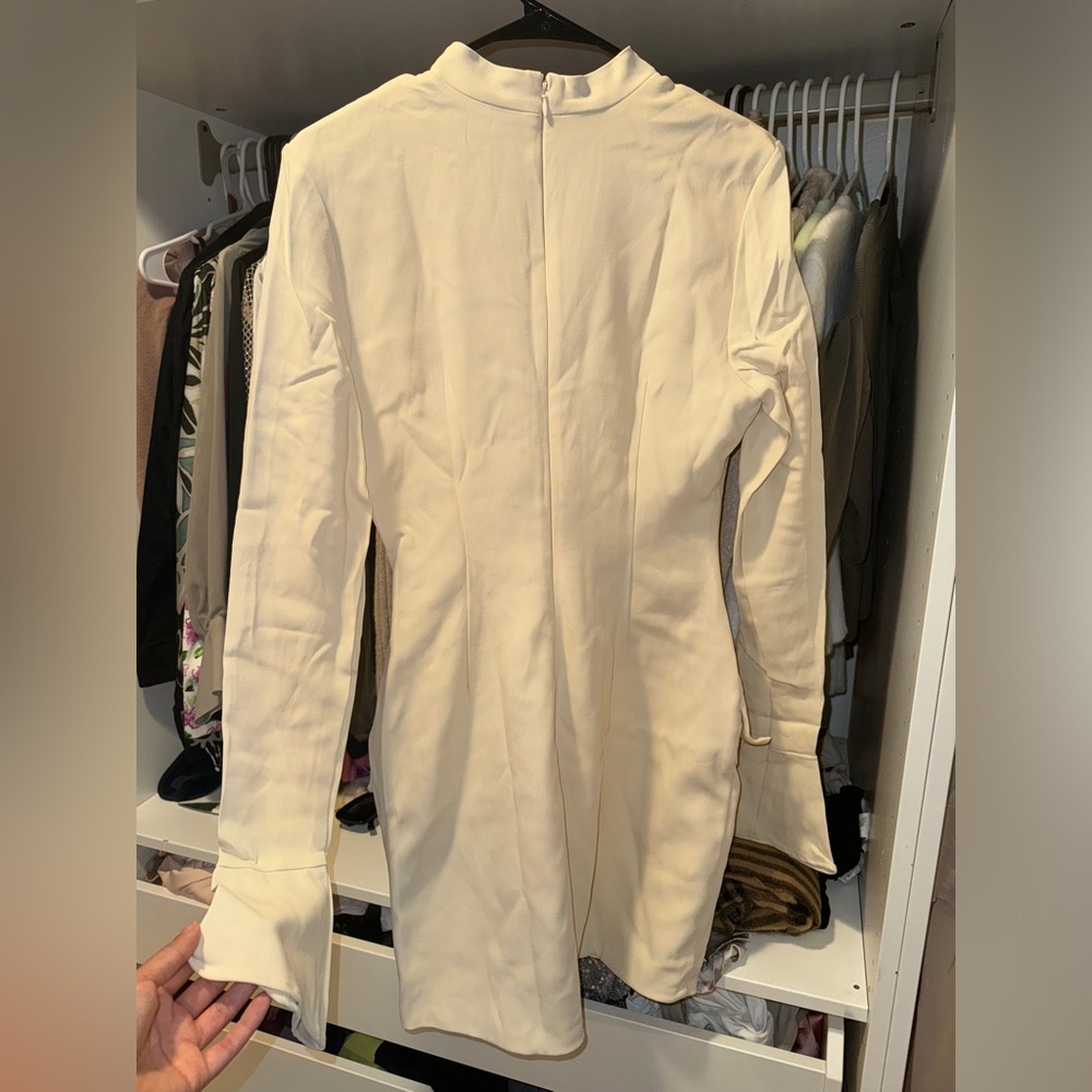 HOUSE OF CB Mahalia Vintage Cream Mini Dress Tall - Picture 10 of 10